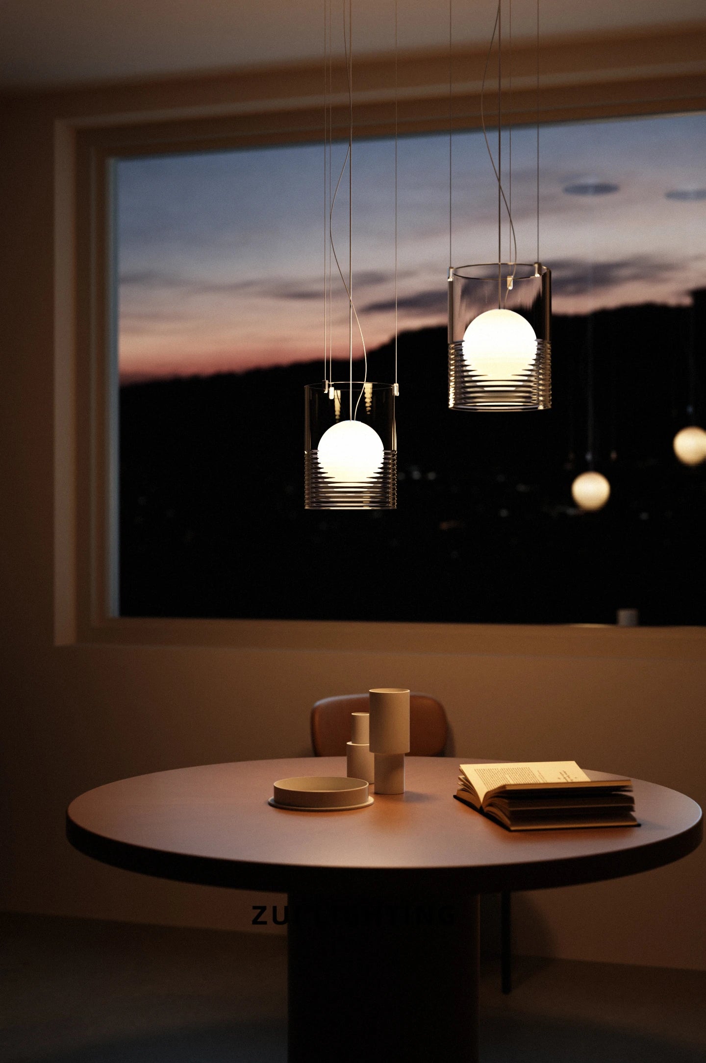 Solace Park Lighting in a finished interior.