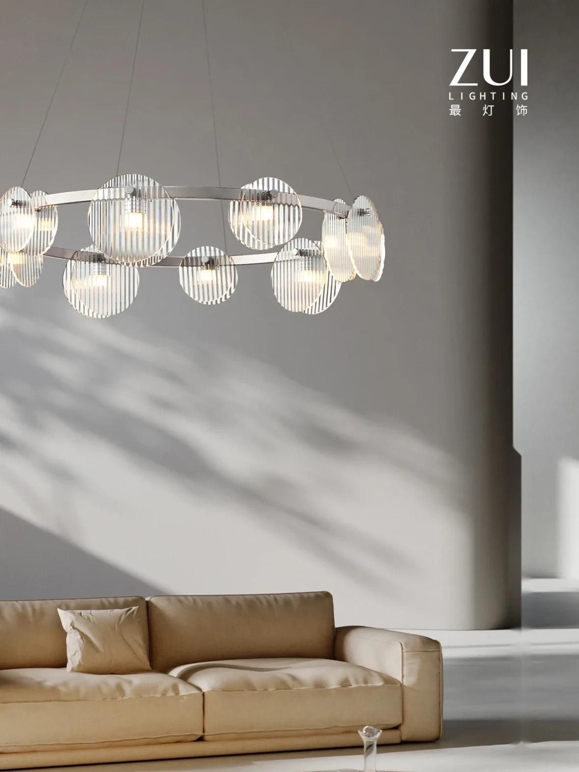 Aster Reef Lighting in a finished interior.