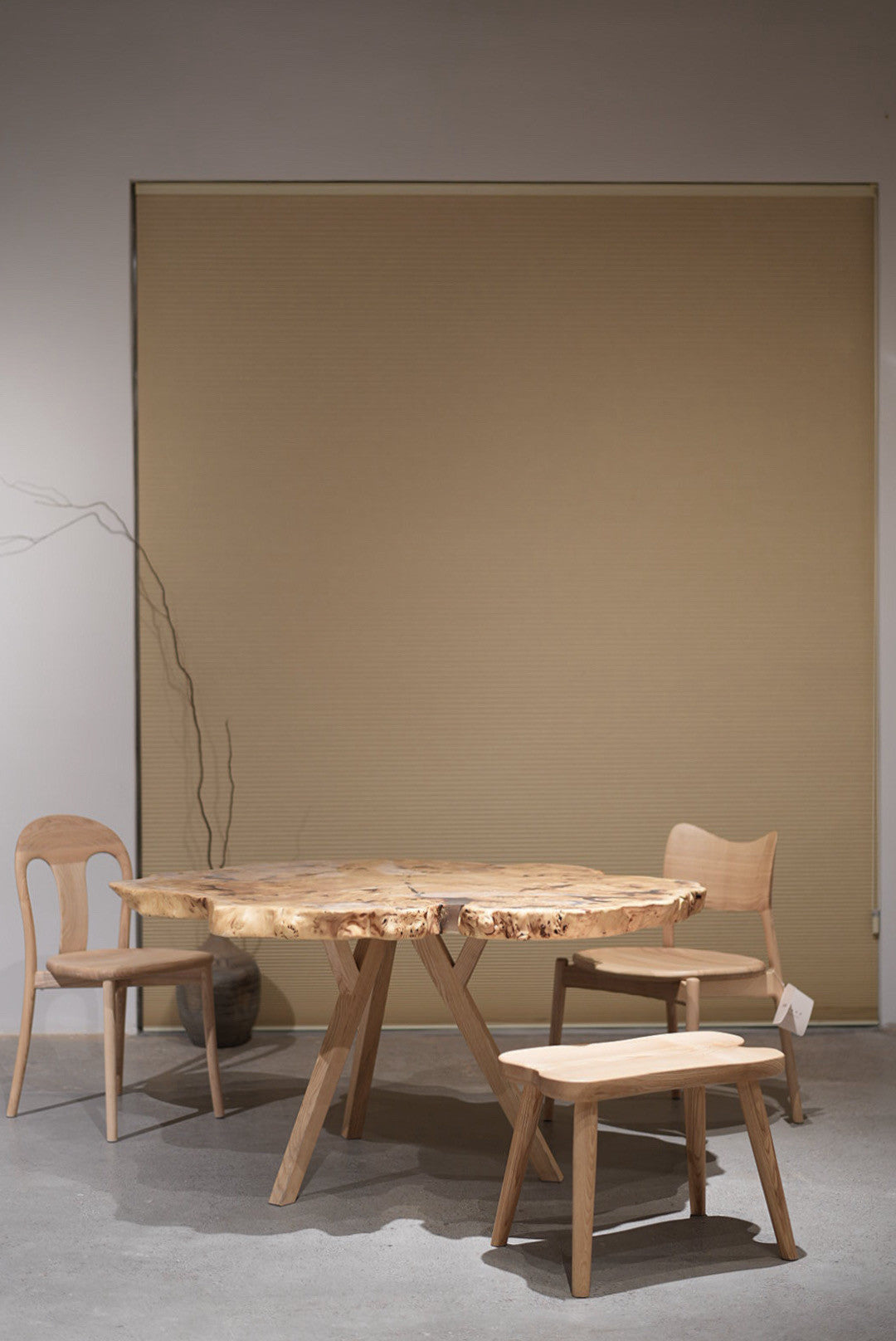 Sable Reef Dining Table in a finished interior.
