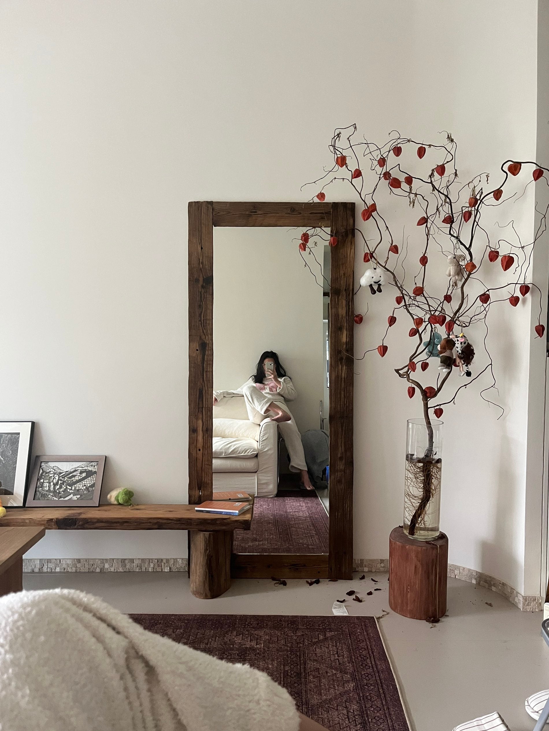 Selene Ridge Mirror in a finished interior.