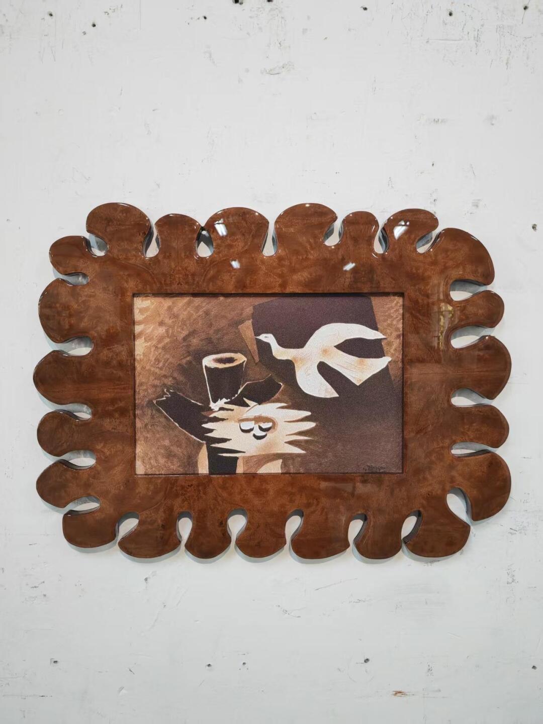 Aurelia River Wall Art in a finished interior.