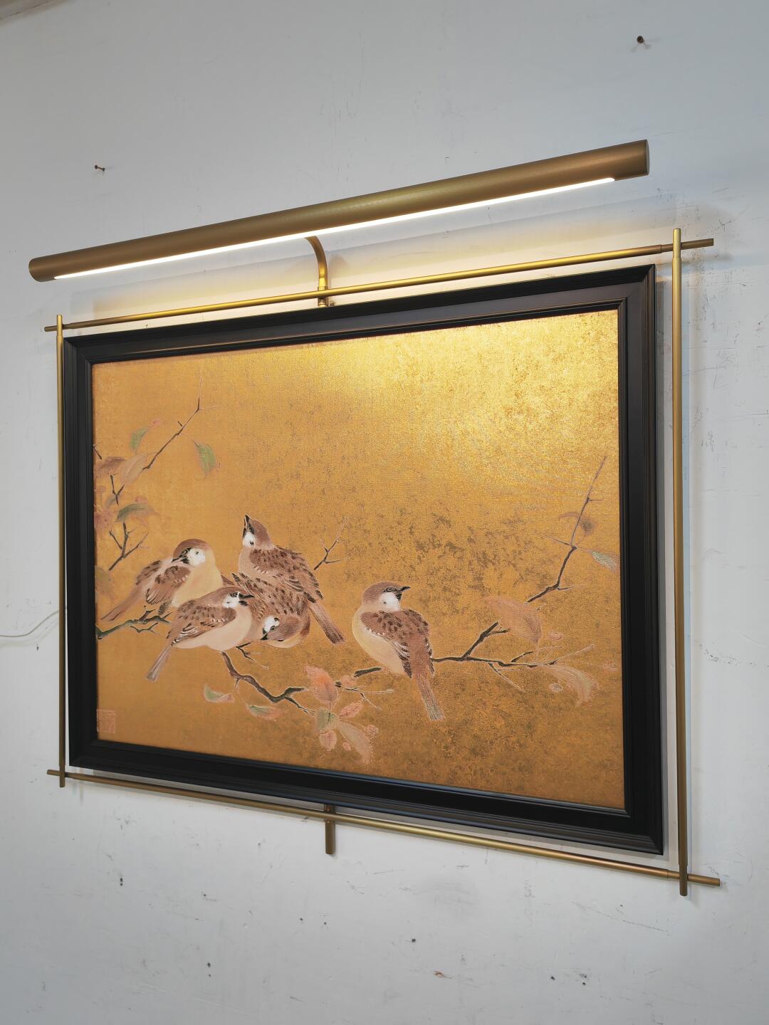 Ember River Wall Art in a finished interior.