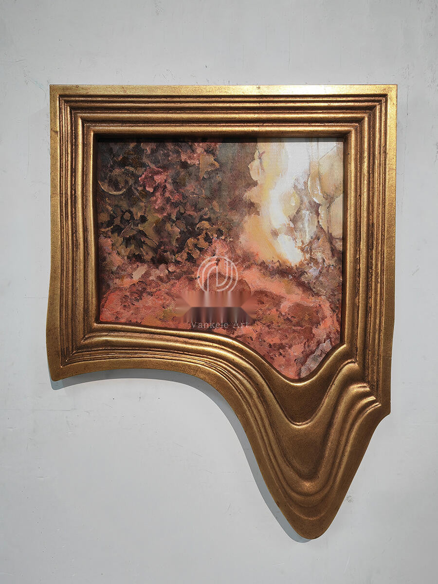 Glen River Wall Art in a finished interior.