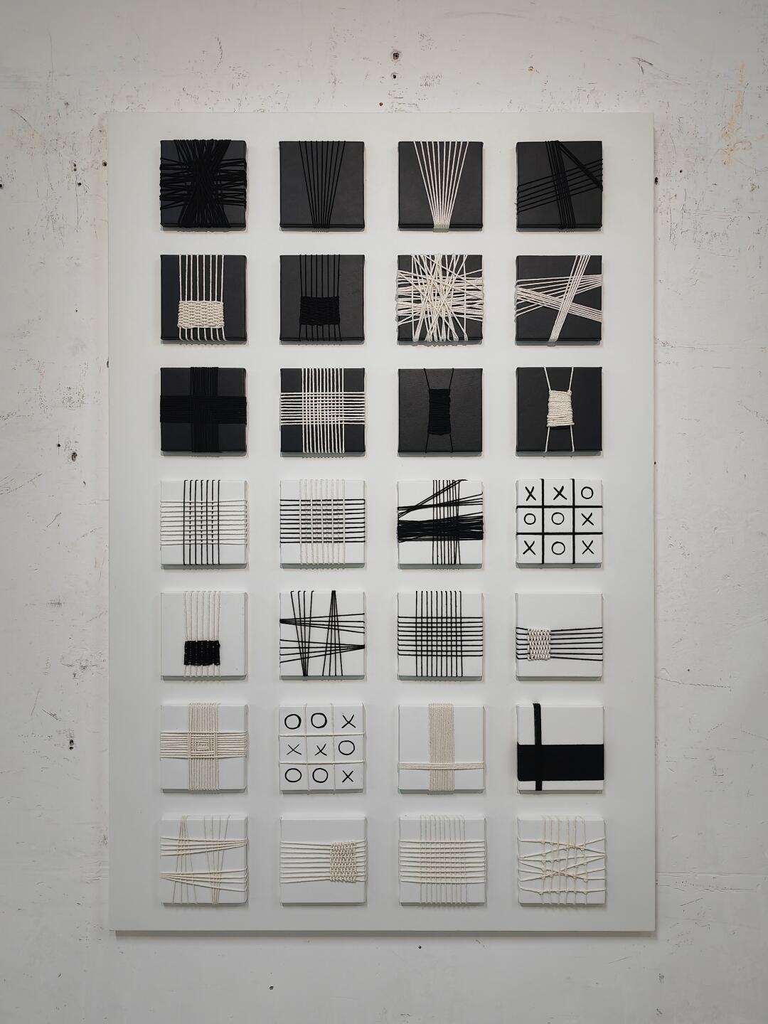 Ivory River Wall Art in a finished interior.