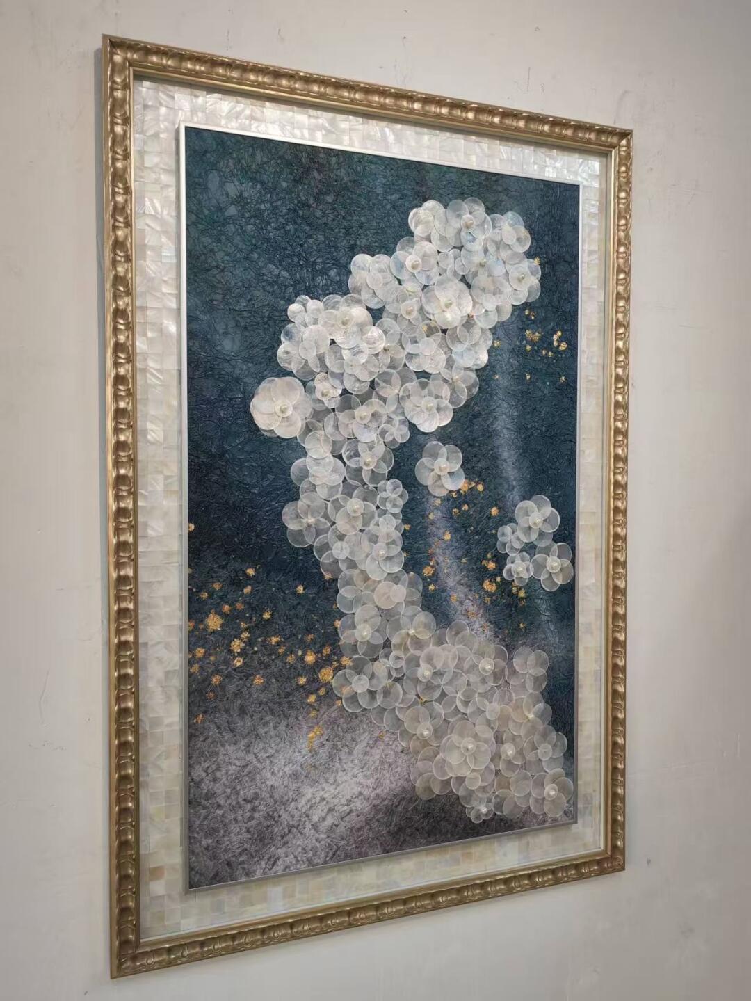 Luna River Wall Art in a finished interior.