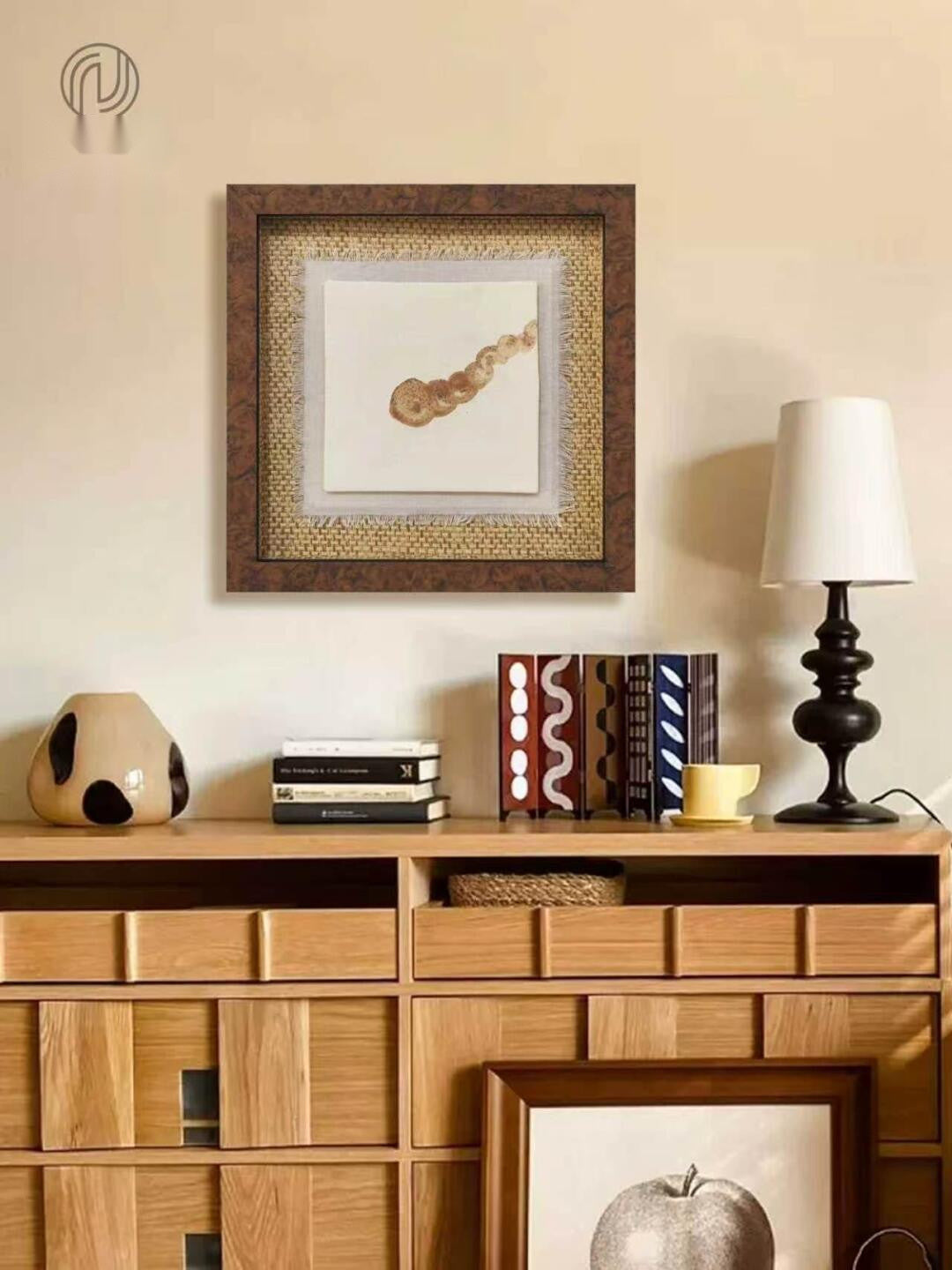 Nola River Wall Art in a finished interior.