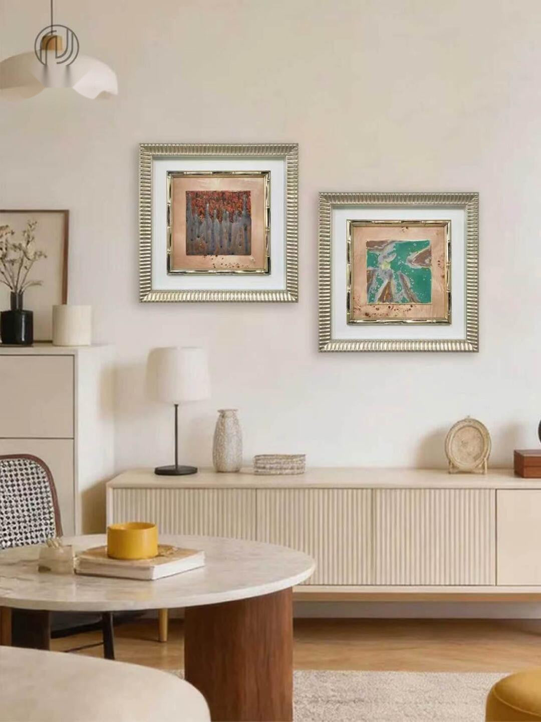 Orion River Wall Art in a finished interior.