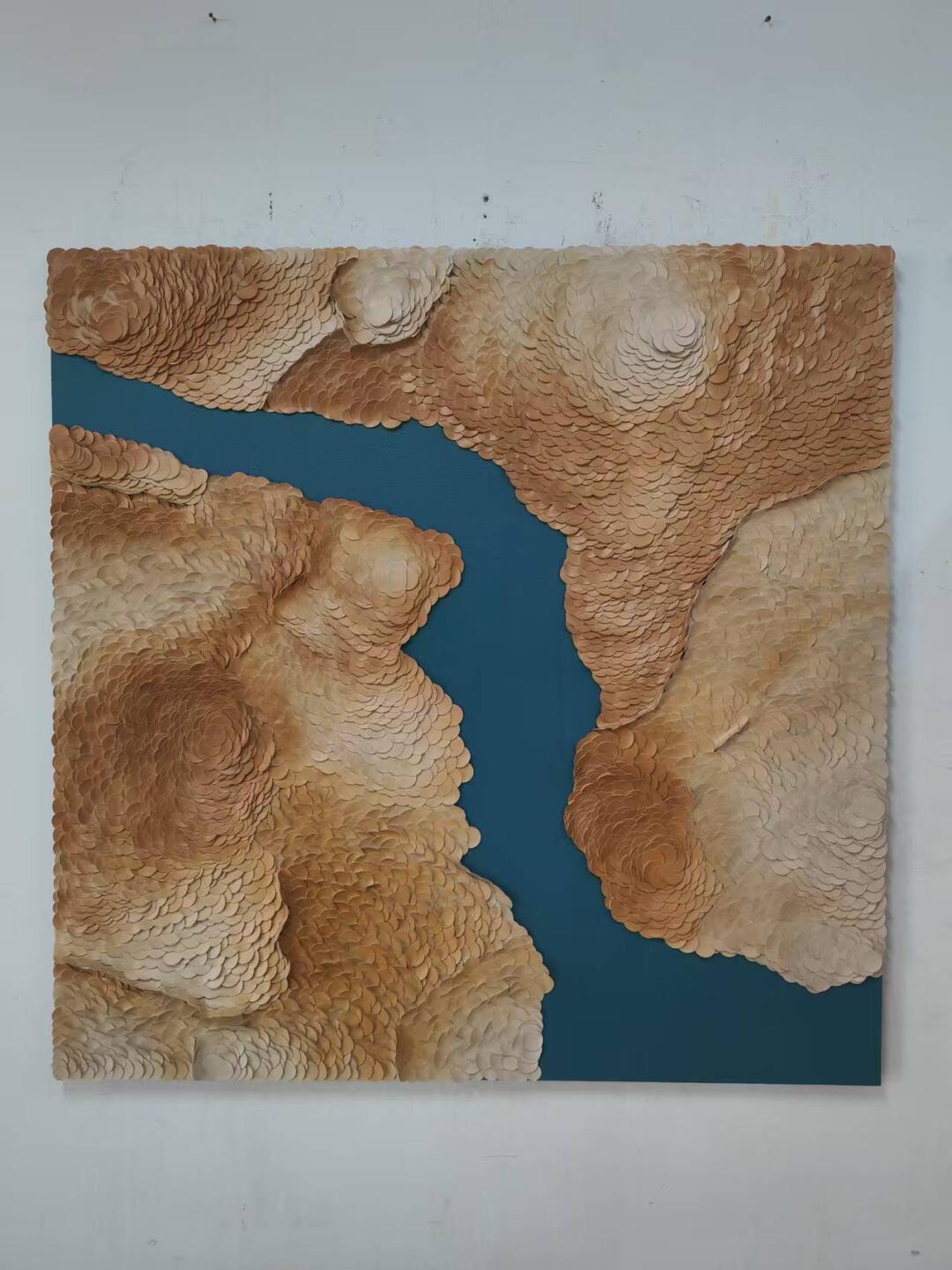 Sable River Wall Art in a finished interior.