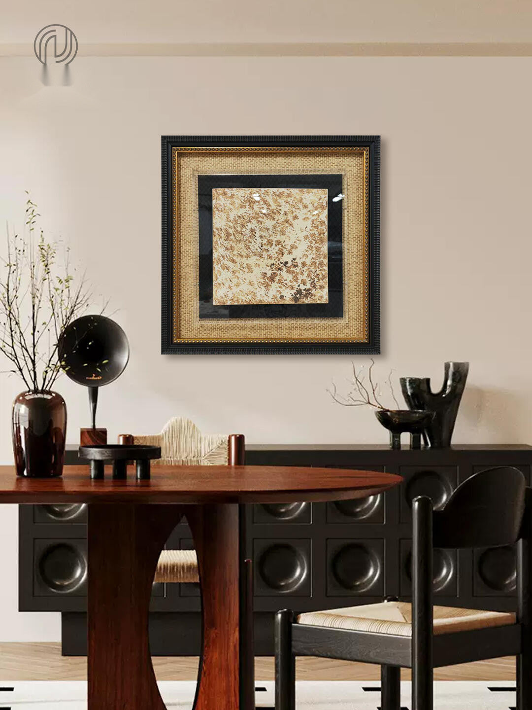 Willow River Wall Art in a finished interior.