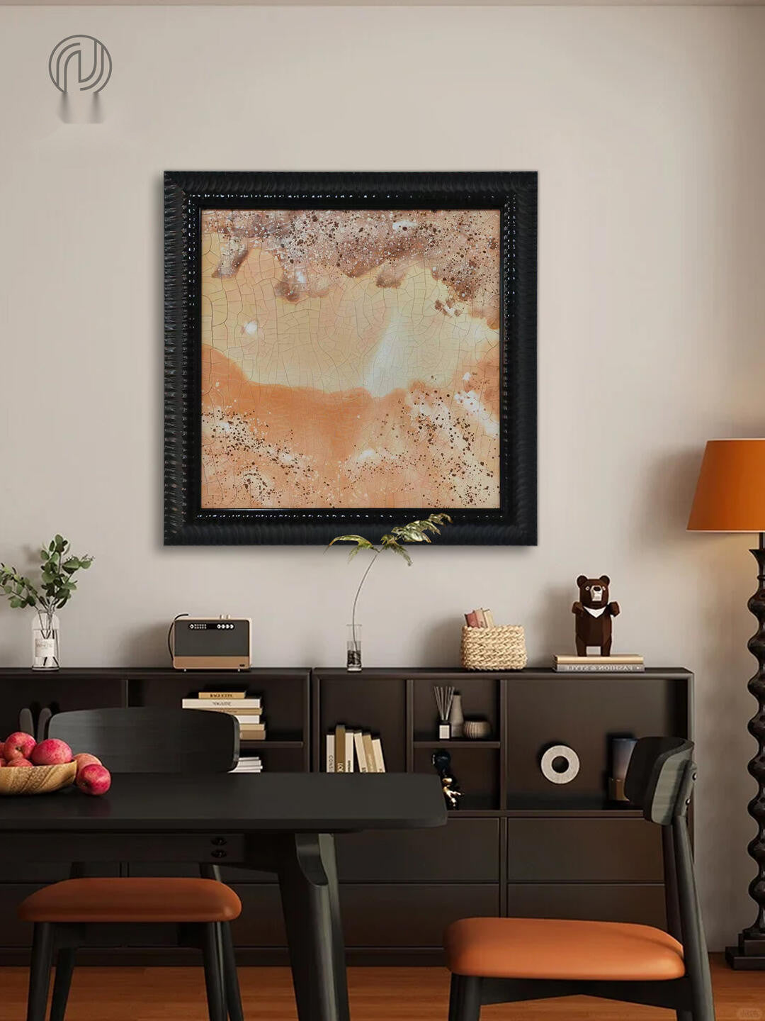Aurelia Shore Wall Art in a finished interior.