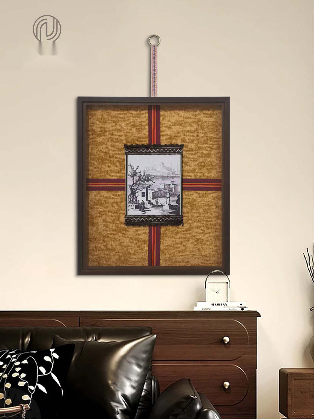 Cedar Shore Wall Art in a finished interior.