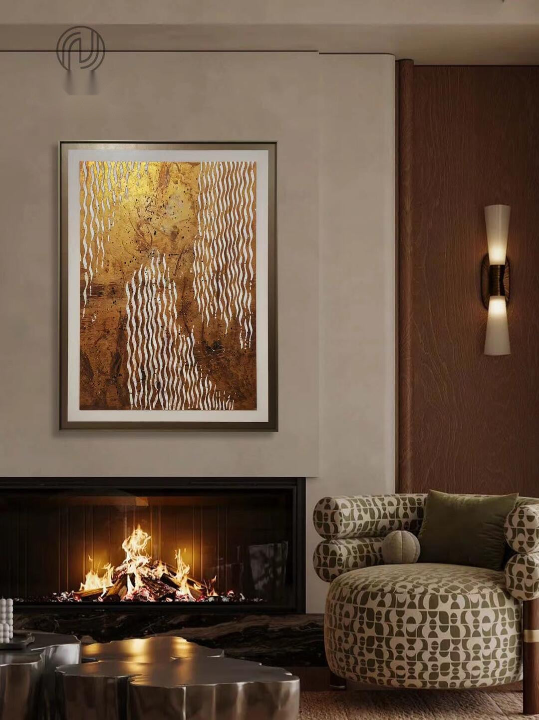 Dover Shore Wall Art in a finished interior.