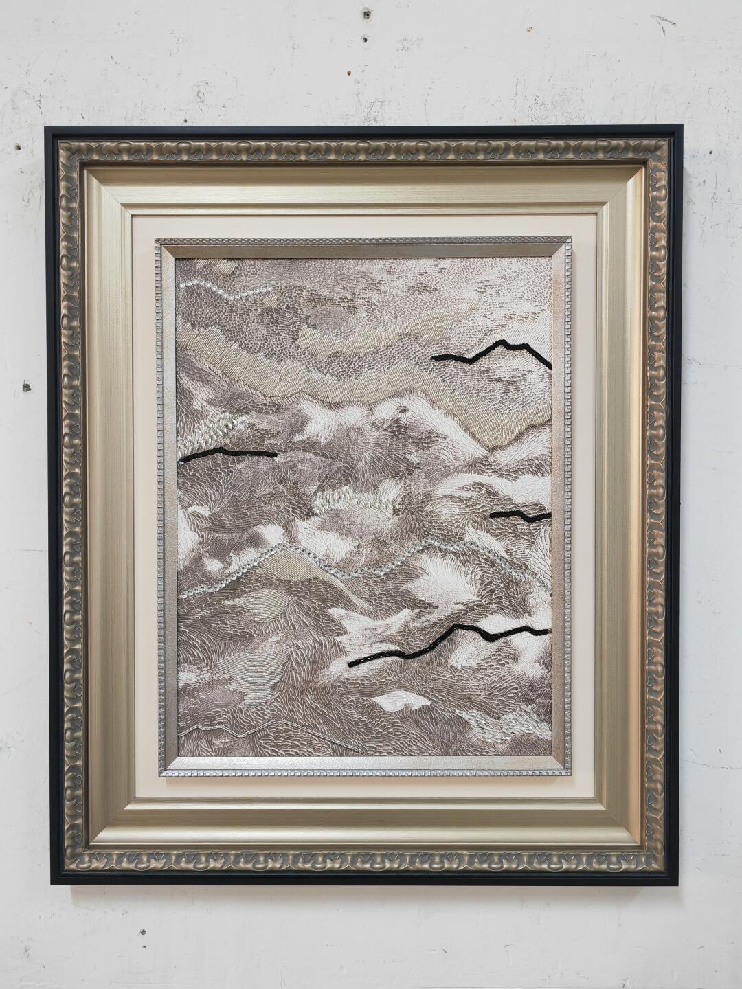 Ember Shore Wall Art in a finished interior.
