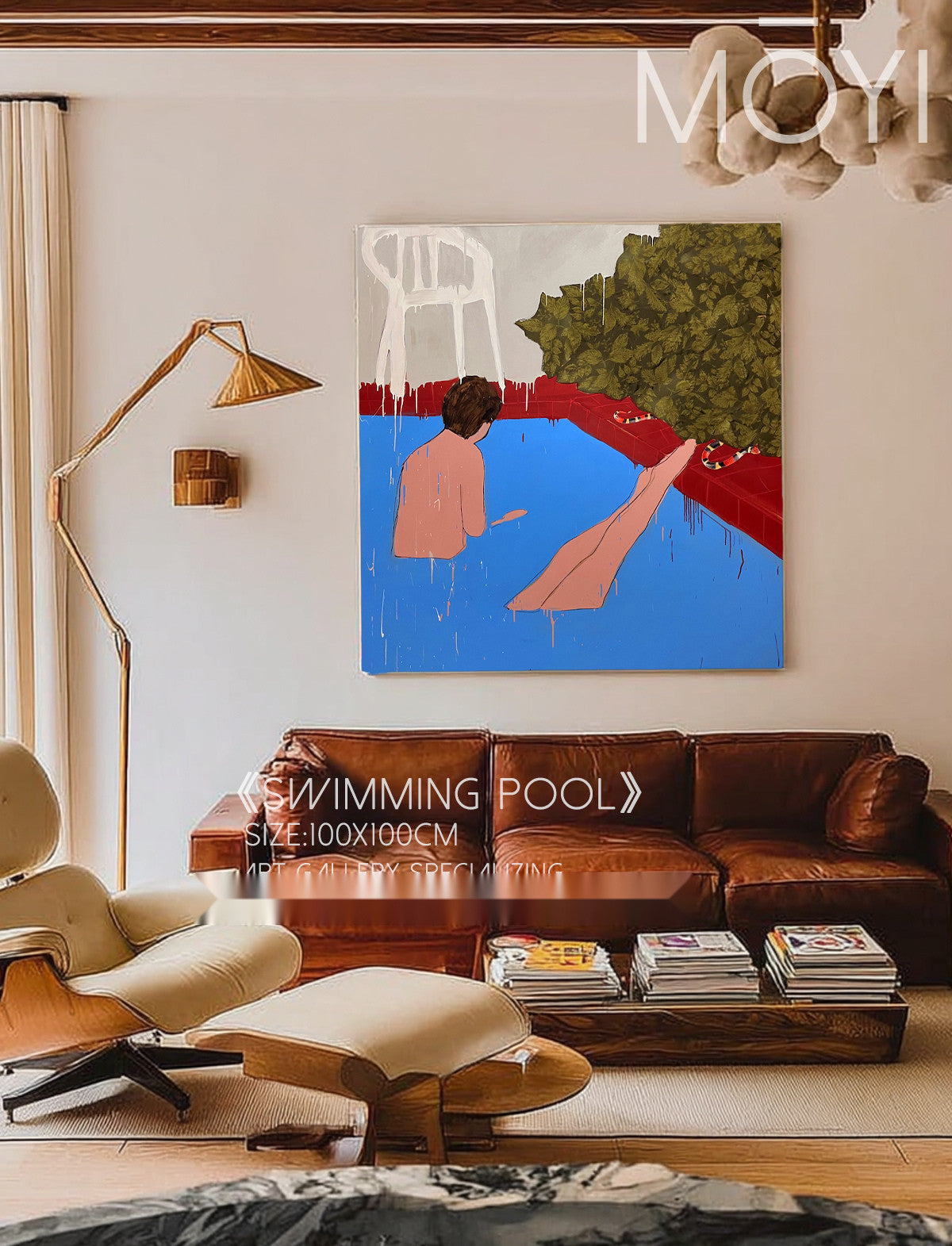Alba Terrace Wall Art in a finished interior.