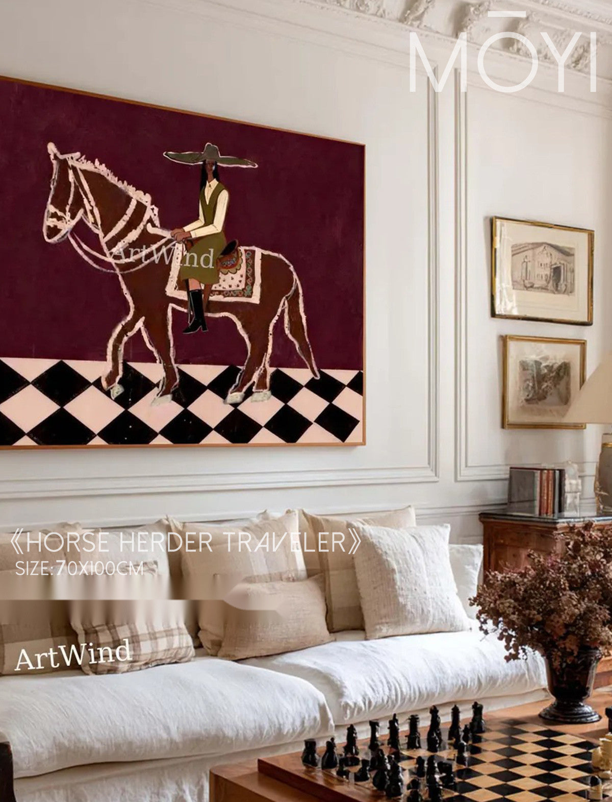 Briar Terrace Wall Art in a finished interior.