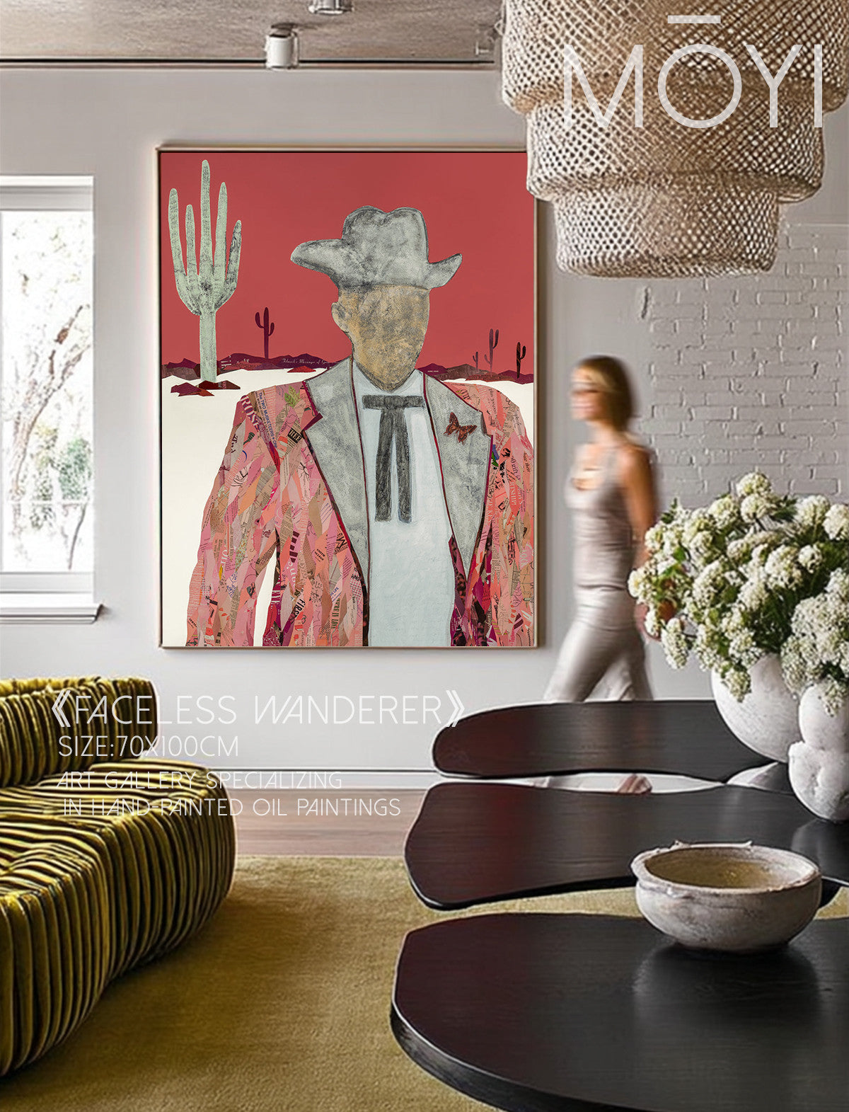 Elara Terrace Wall Art in a finished interior.