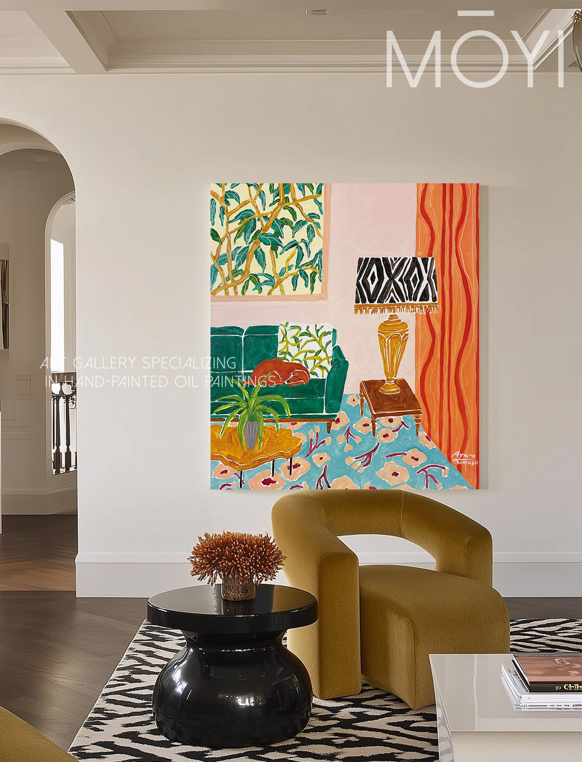 Halo Terrace Wall Art in a finished interior.