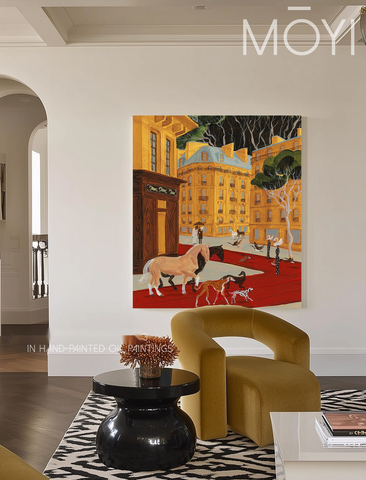 Nola Terrace Wall Art in a finished interior.