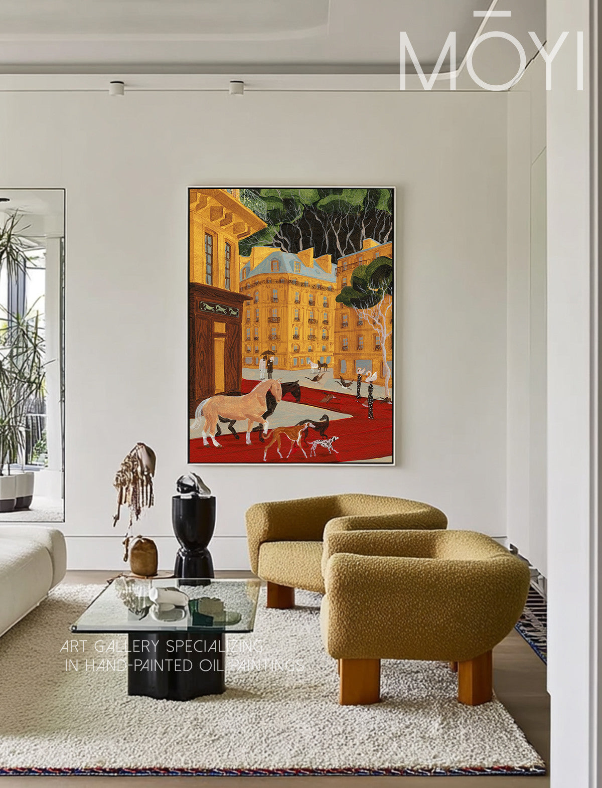 Olive Terrace Wall Art in a finished interior.