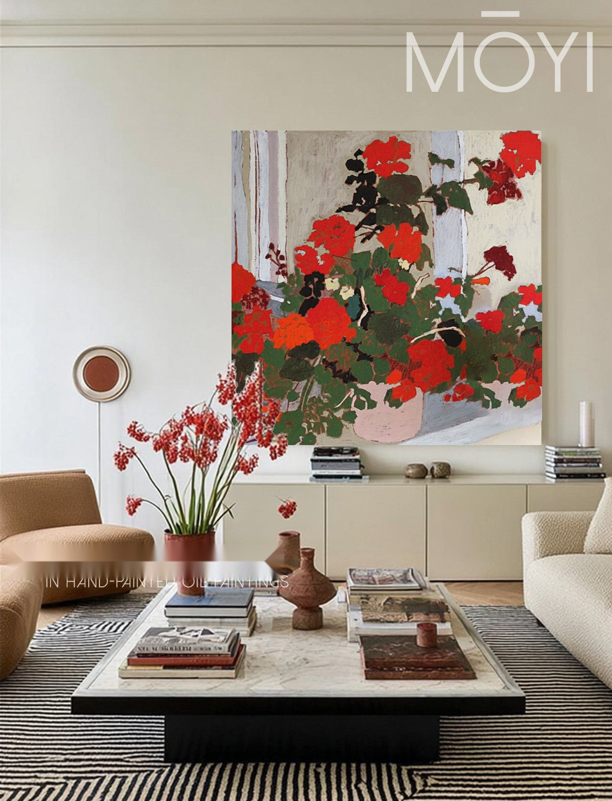 Celine Vale Wall Art in a finished interior.