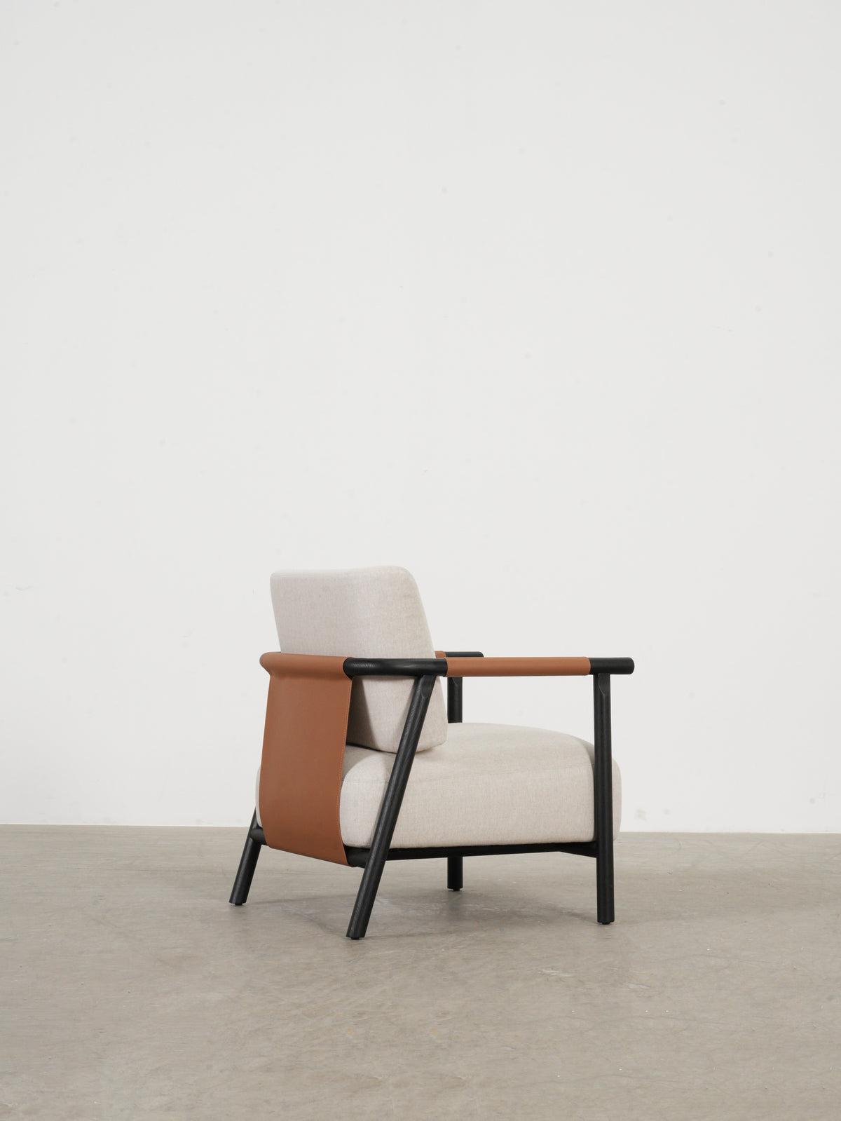 Alder Vista Armchair in a finished interior.