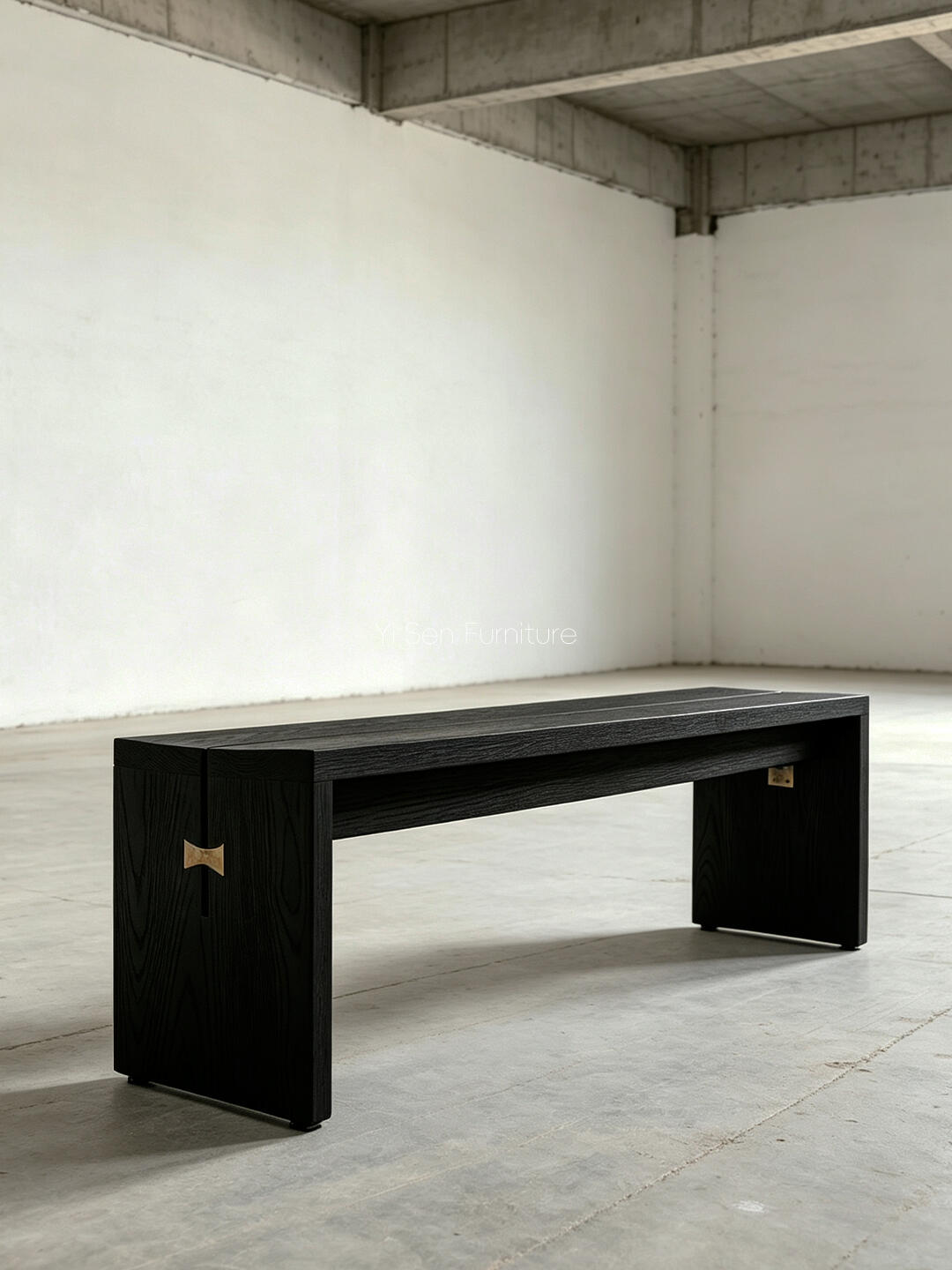 Luna Vista Bench in a finished interior.