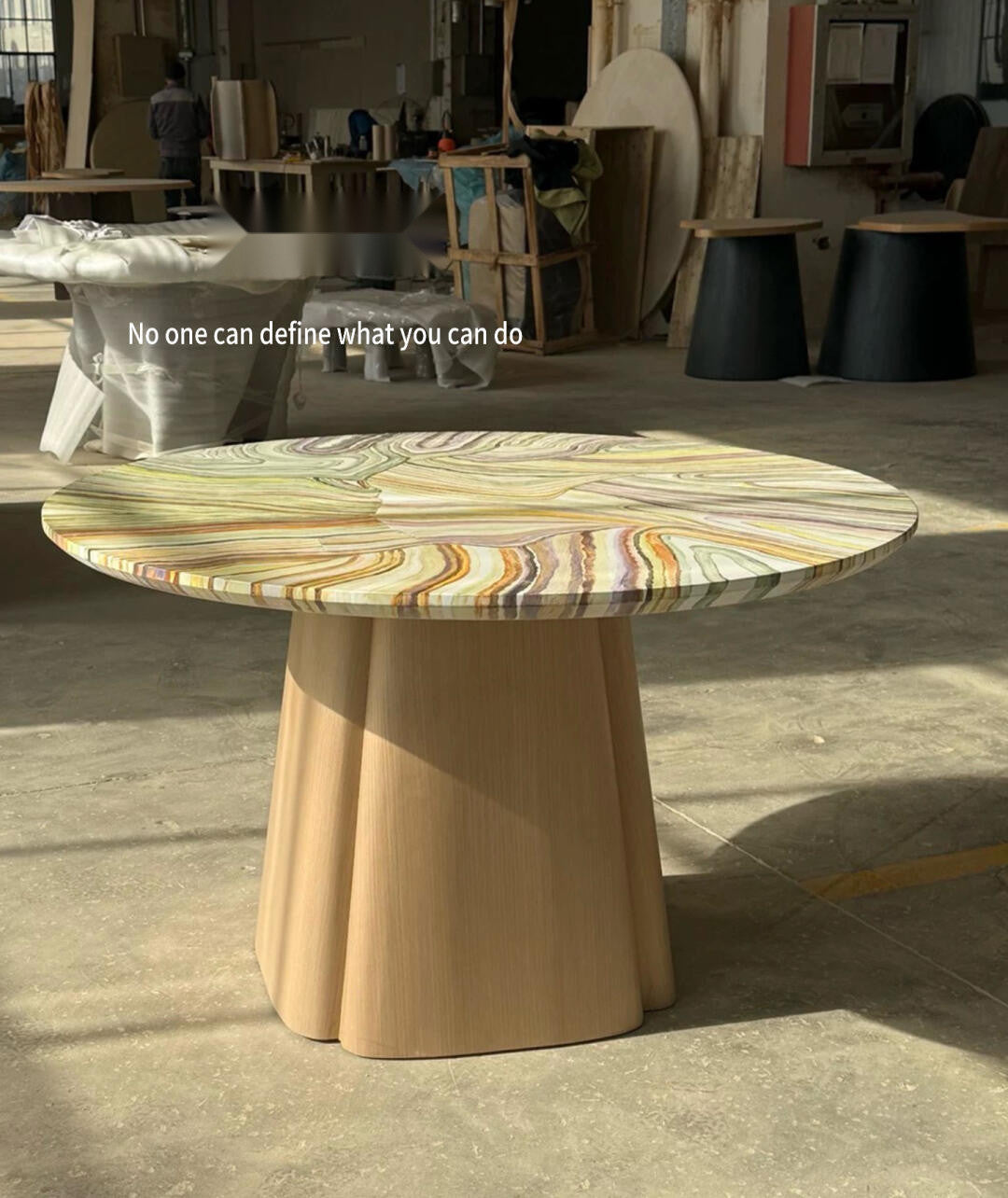 Aster Wood Decorative Object in a finished interior.
