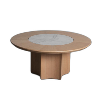 Ivory Wood Decorative Object — white background 02
