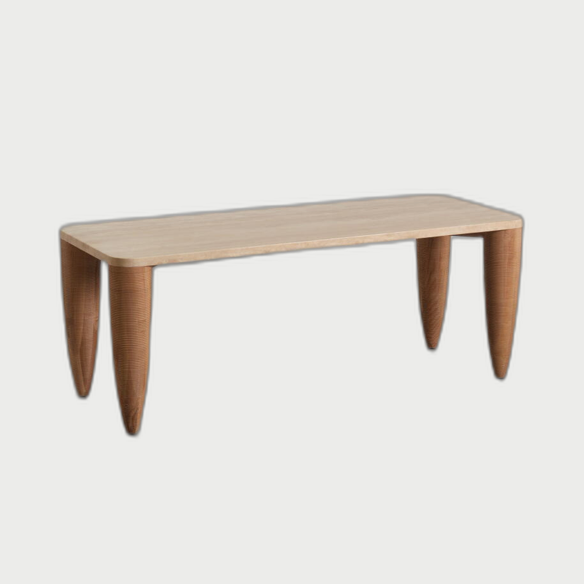 Marlow Wood Decorative Object — neutral background 01