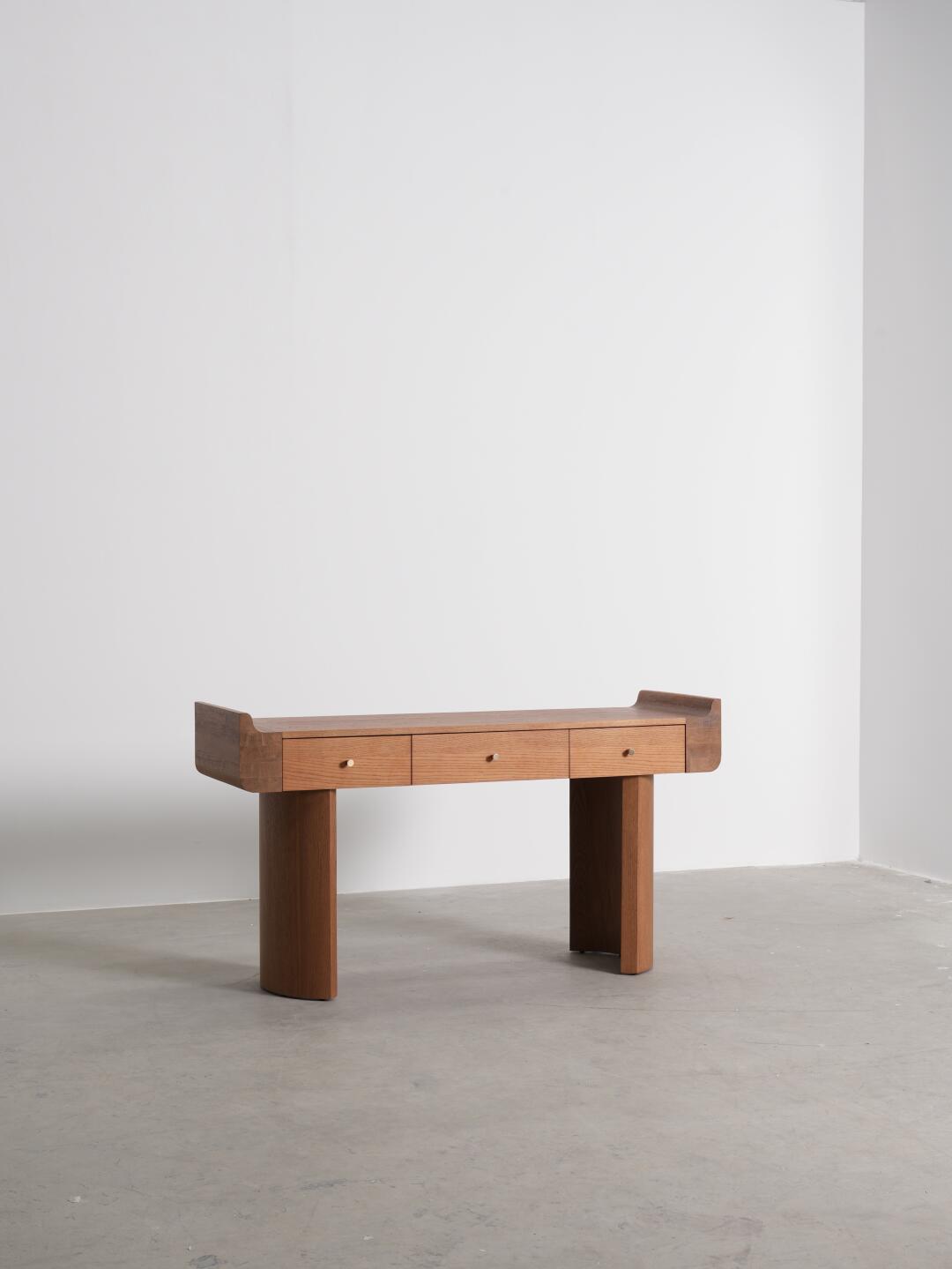 Dover Loft Desk in a finished interior.