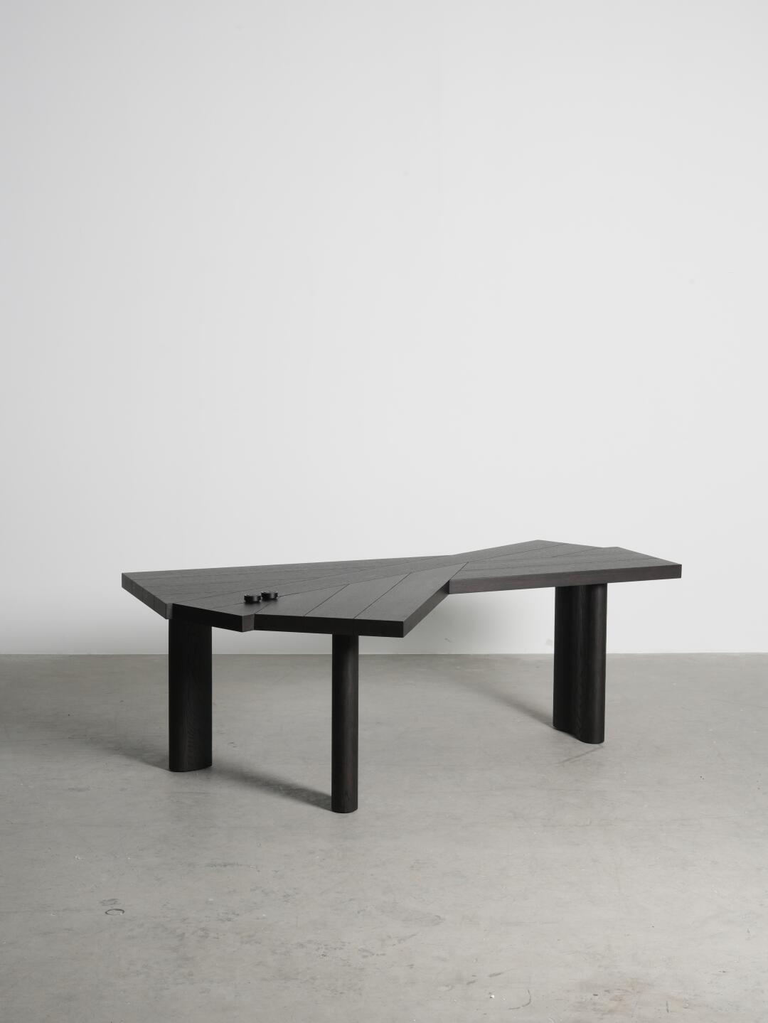 Elara Loft Desk in a finished interior.