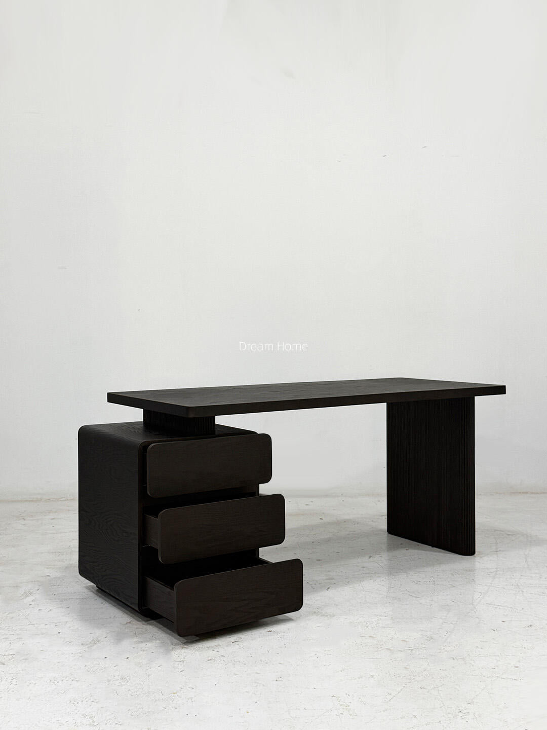 Ember Loft Desk in a finished interior.