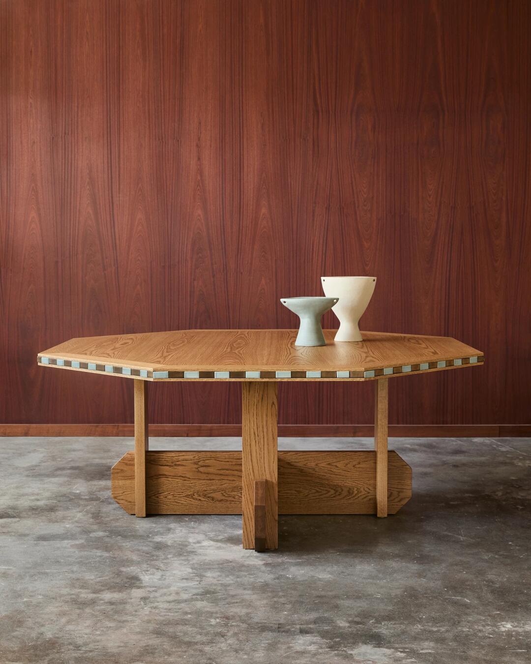 Juniper Loft Dining Table in a finished interior.
