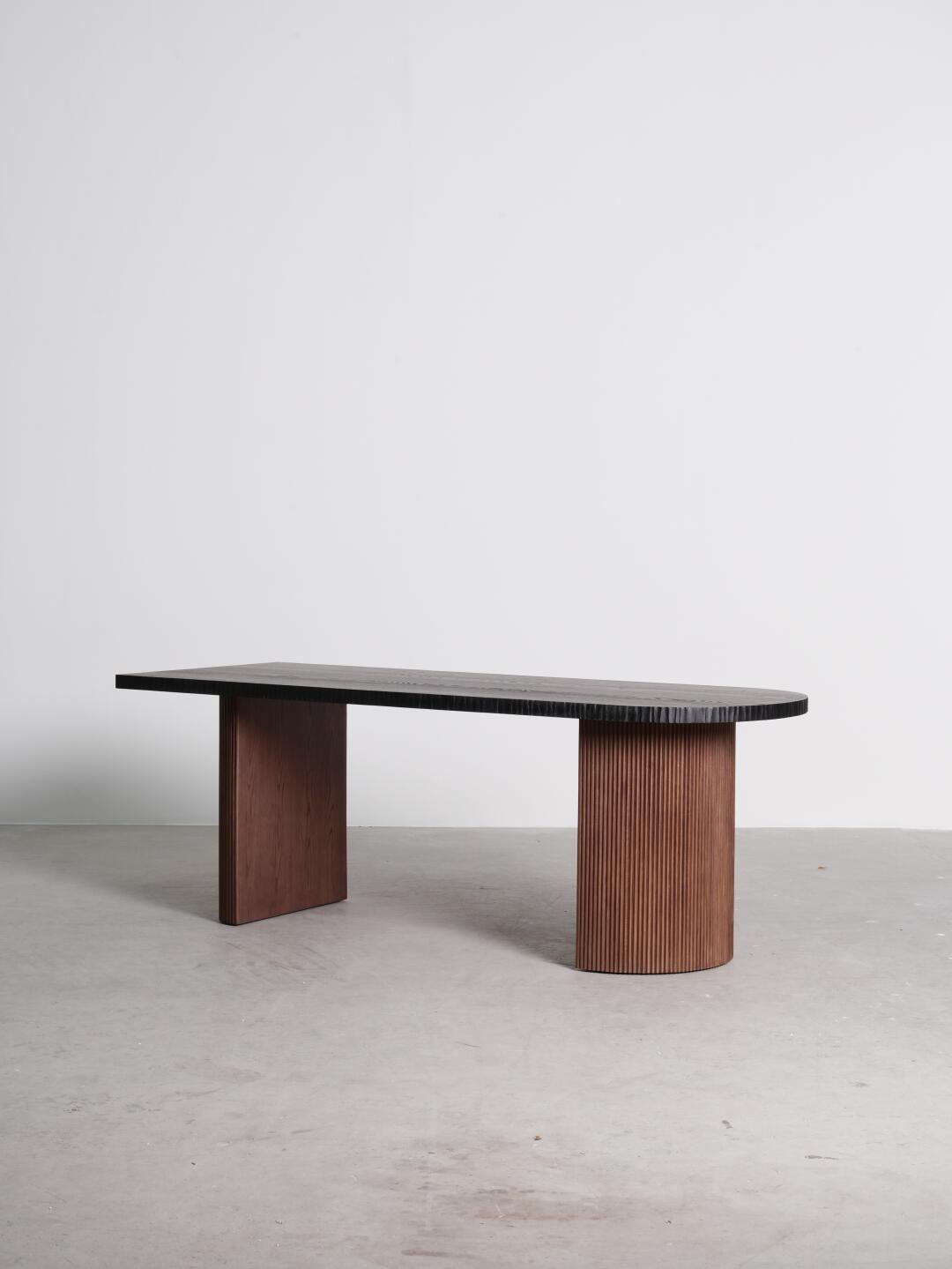 Marlow Loft Dining Table in a finished interior.