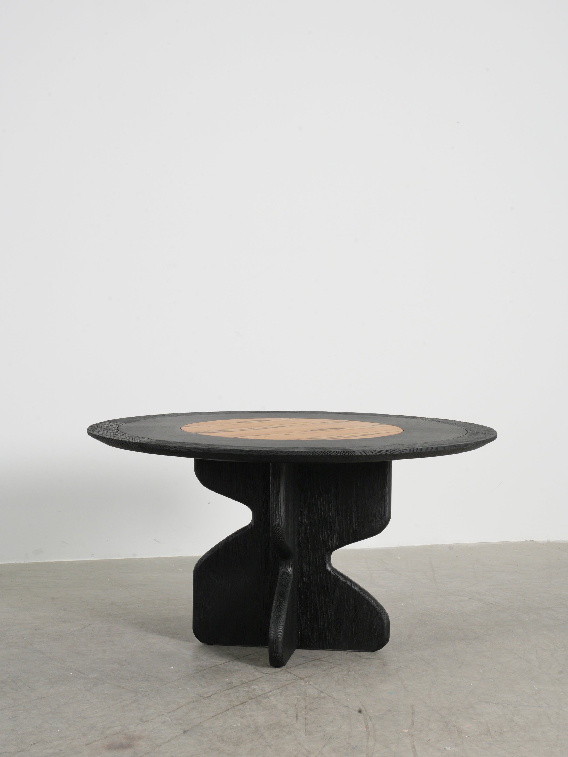 Olive Loft Dining Table in a finished interior.