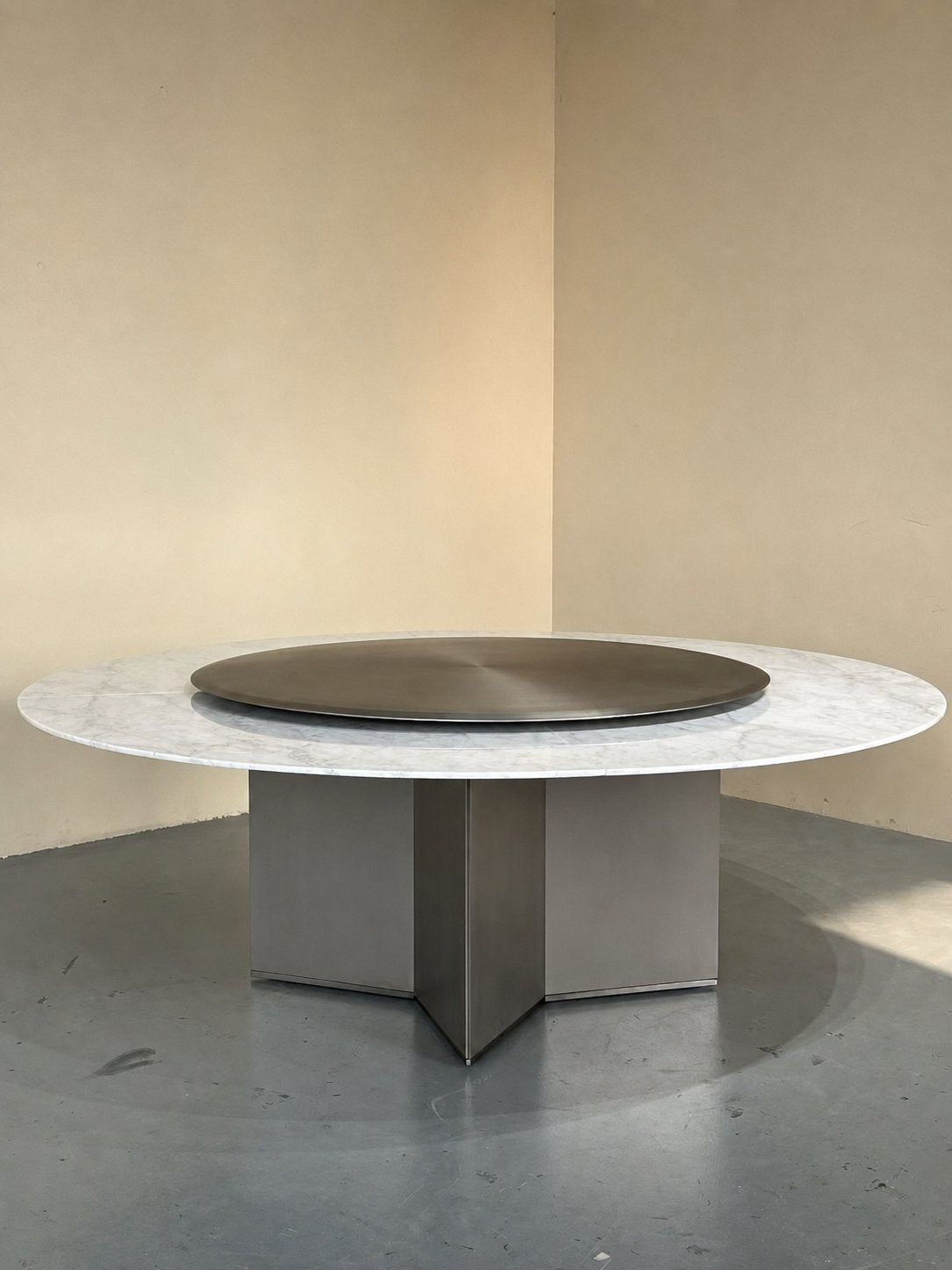 Willow Loft Dining Table in a finished interior.