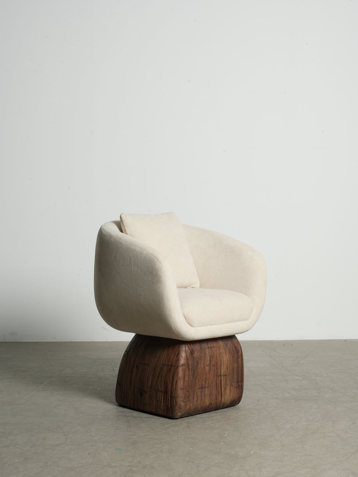 Flora Point Lounge Chair in a finished interior.