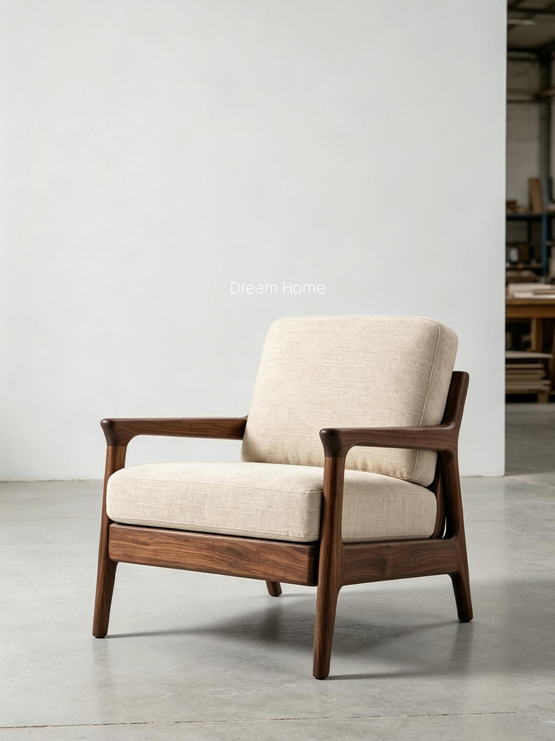 Kestrel Point Lounge Chair in a finished interior.