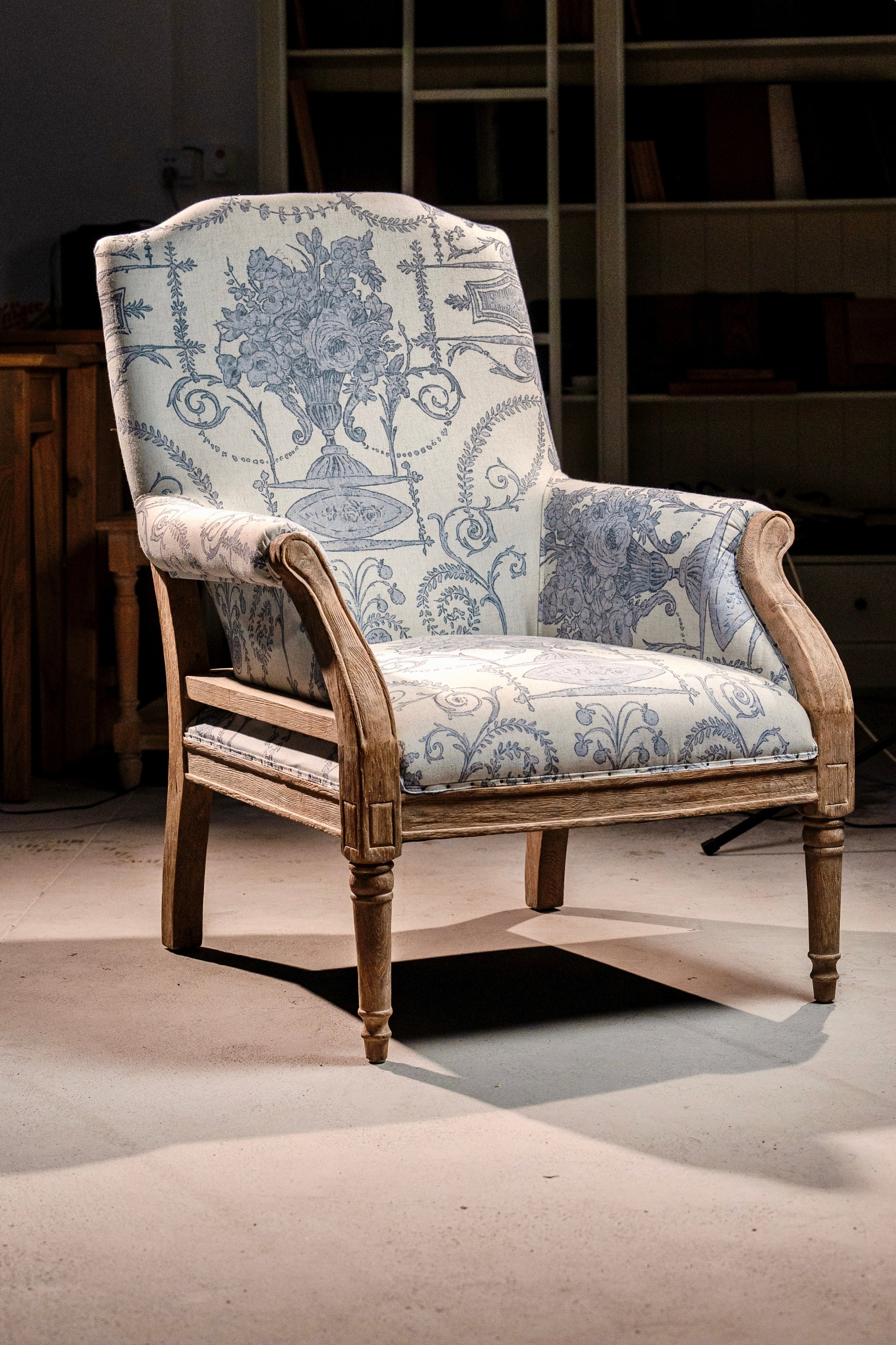 Luna Point Lounge Chair in a finished interior.