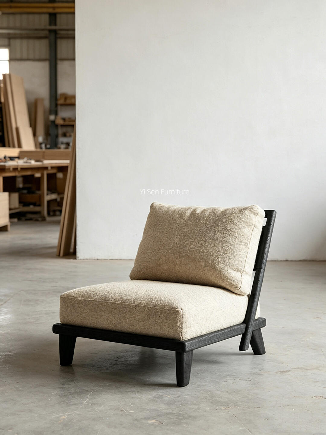 Selene Point Lounge Chair in a finished interior.