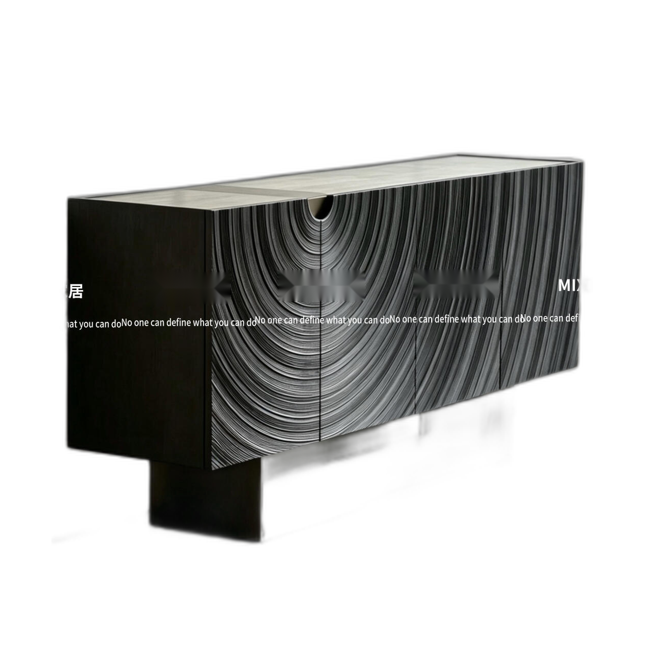 Alder Hill Media Console in a finished interior.