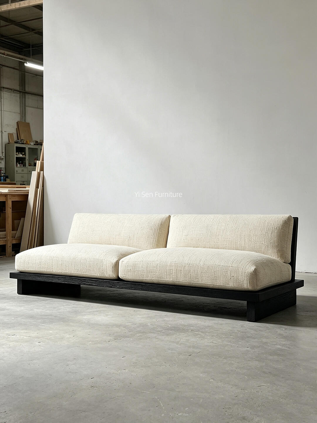 Halo Lake Sofa in a finished interior.