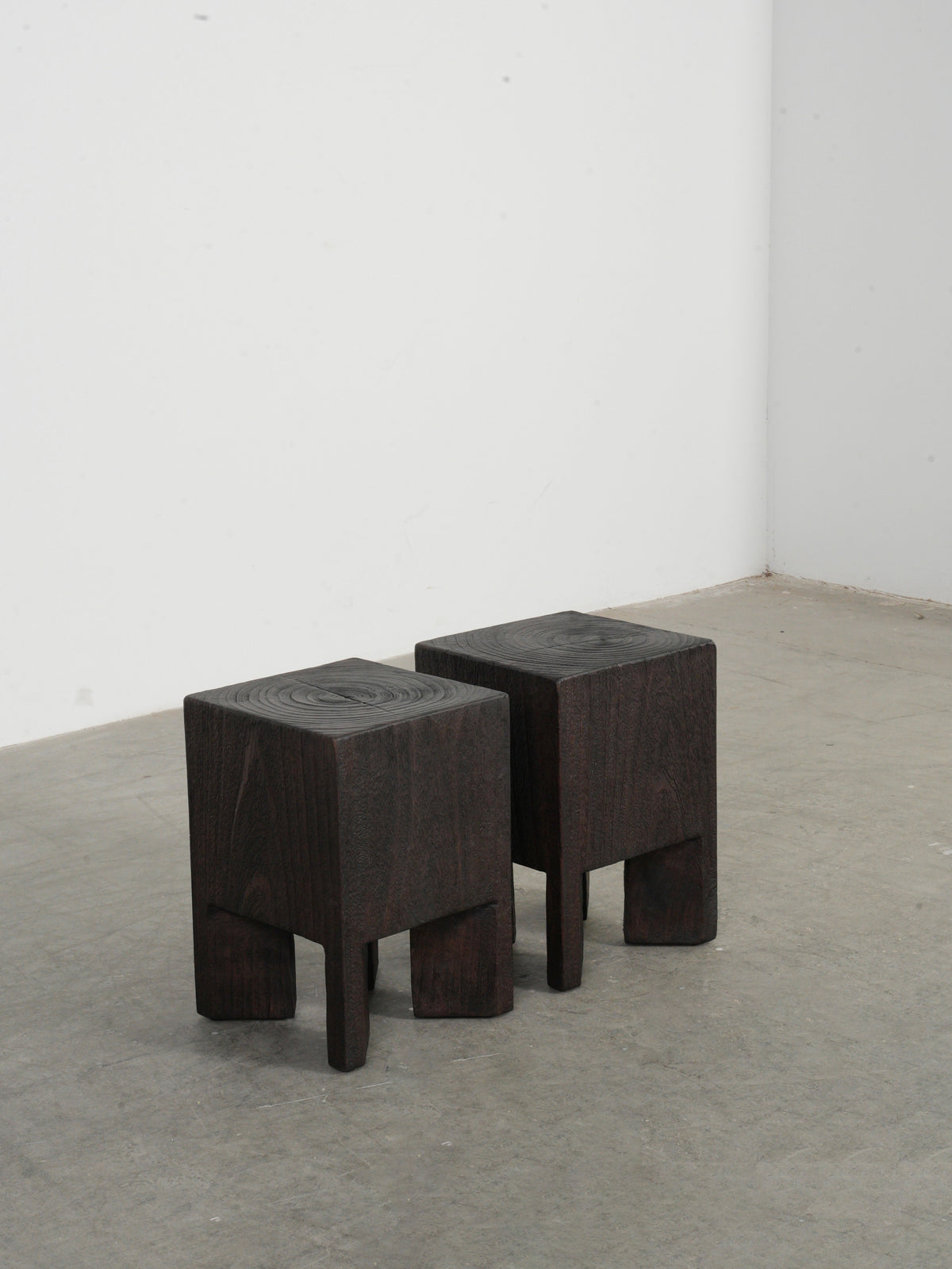 Linden Lake Stool in a finished interior.