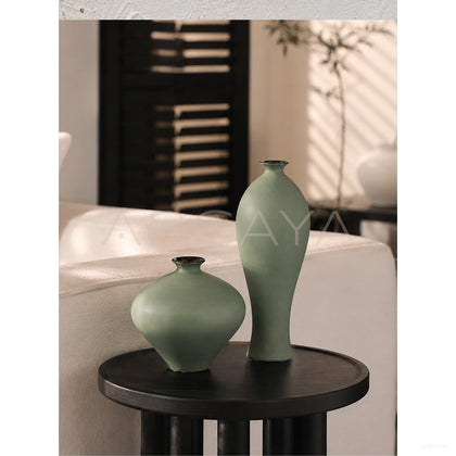 New Chinese Mist Green Ceramic Vase - scene