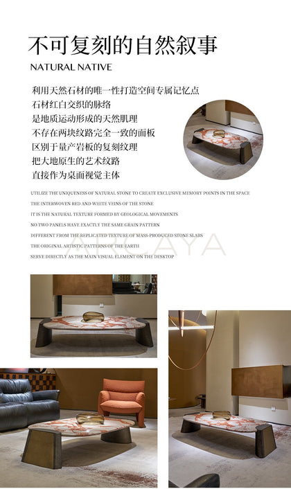 Bulgari Red Coffee Table - scene