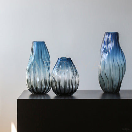 Glazed Glass Peony Vase - main