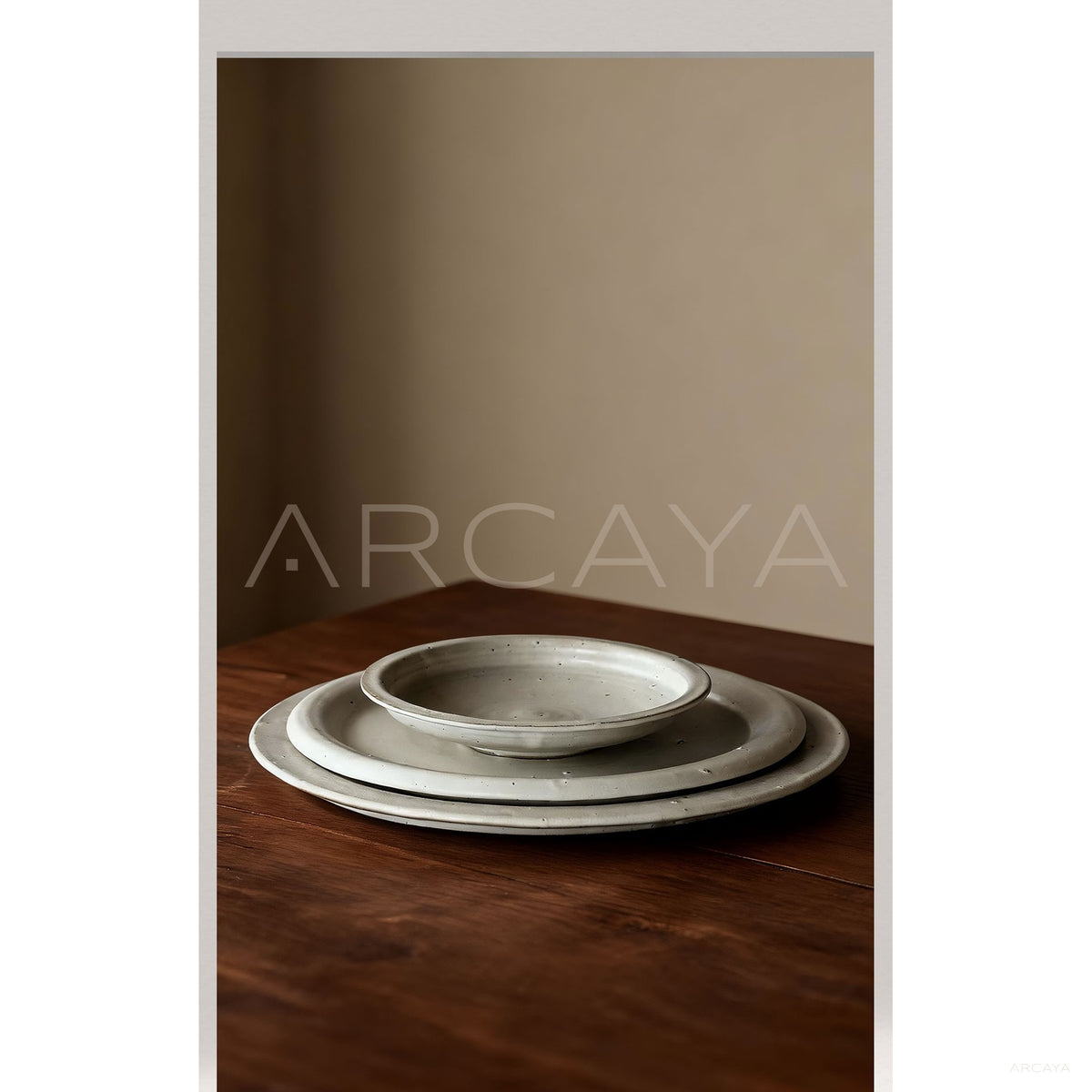 Ceramic Round Dinner Plate in detail