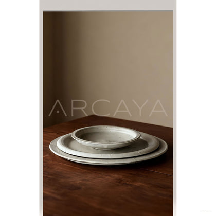 Amu Collab Ceramic Round Dinner Plate - scene