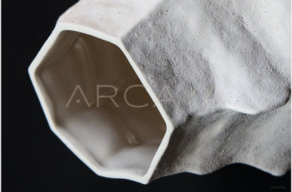 Plain Edge Hand Pinched Ceramic Vase - scene