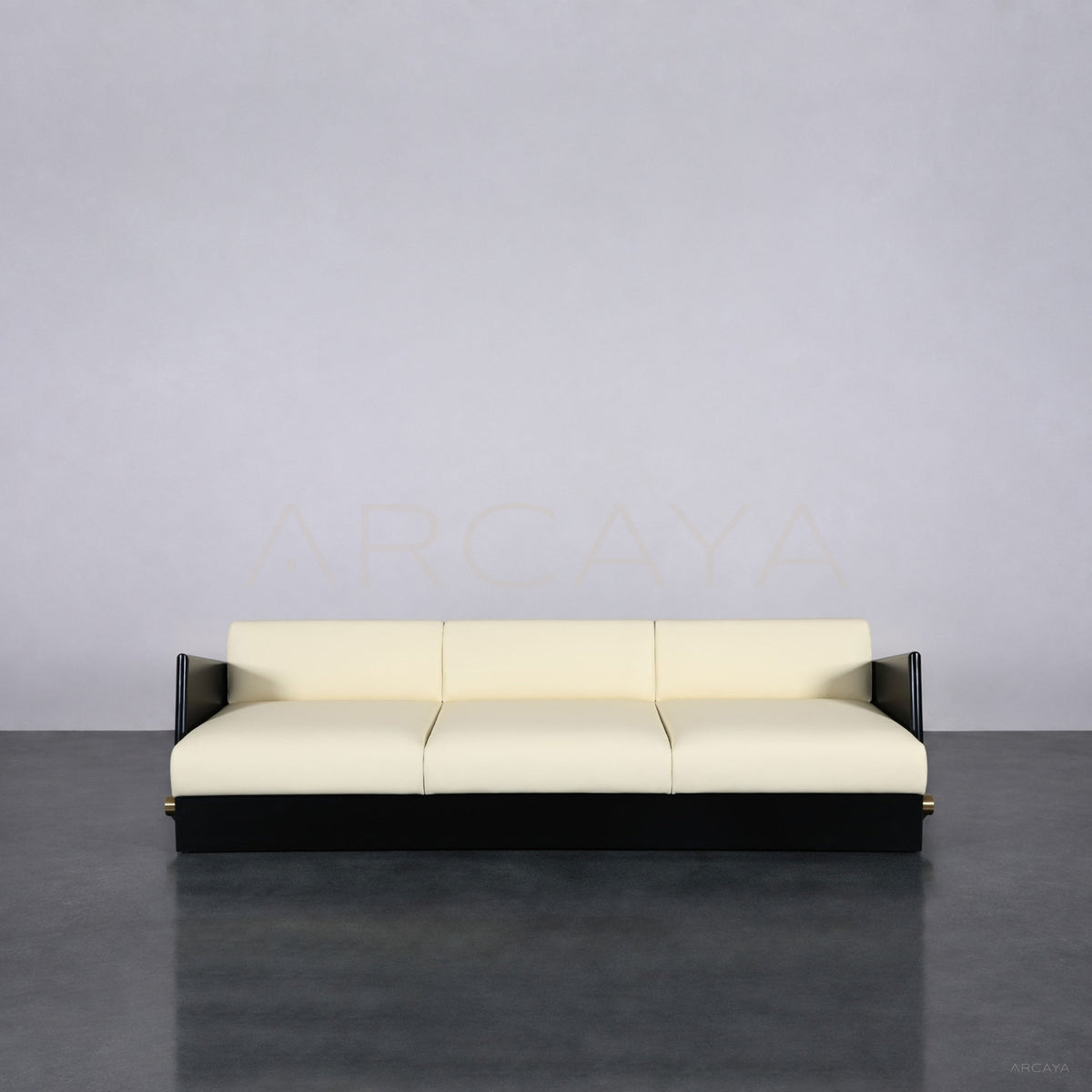 Bauhaus Straight Leather Sofa - main